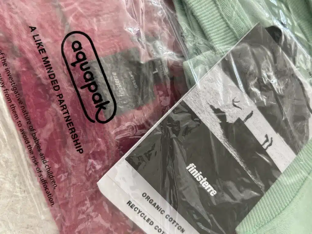 Hydropol polybags as used by Finisterre