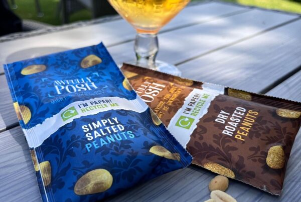 Peanuts in recyclable packaging